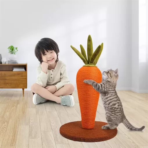 Cat Scratching Posts with Natural Sisal Carrot