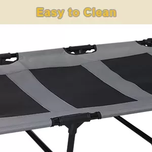 Portable Pet Cot with Canopy for Camping