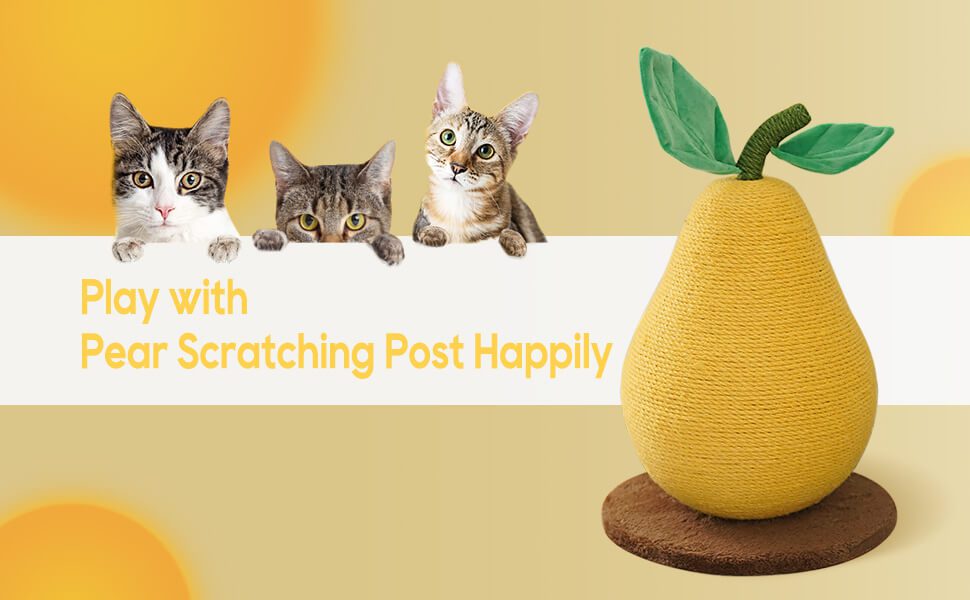 Pear Sisal Cat Scratch Posts